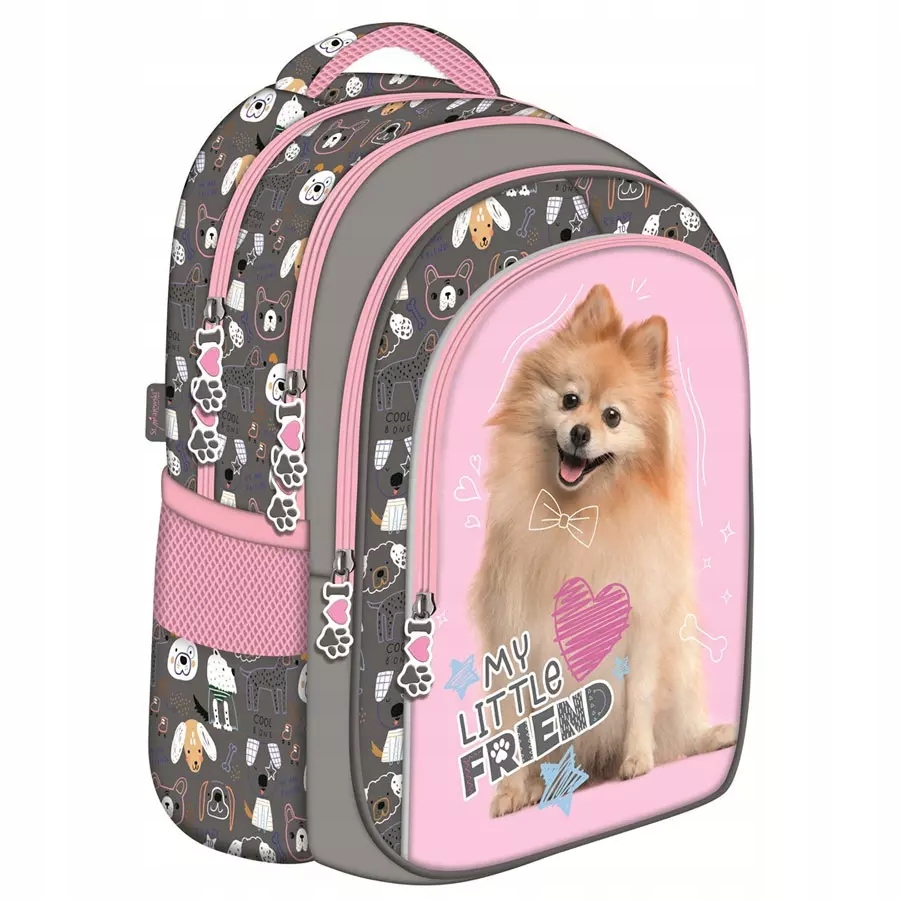 Školský batoh St.Majewski BPL-58 Sweet Pomeranian, ideálny pre 1.-3. ročník